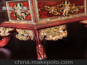 泰国进口首饰盒东南亚风格复古家居饰品 木质工艺品装饰盒收纳盒