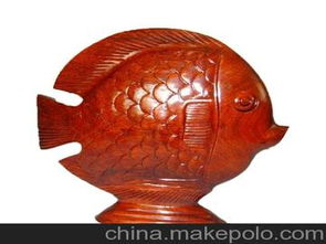 木质工艺品 精品红木鱼形雕刻 造型逼真 制作精良